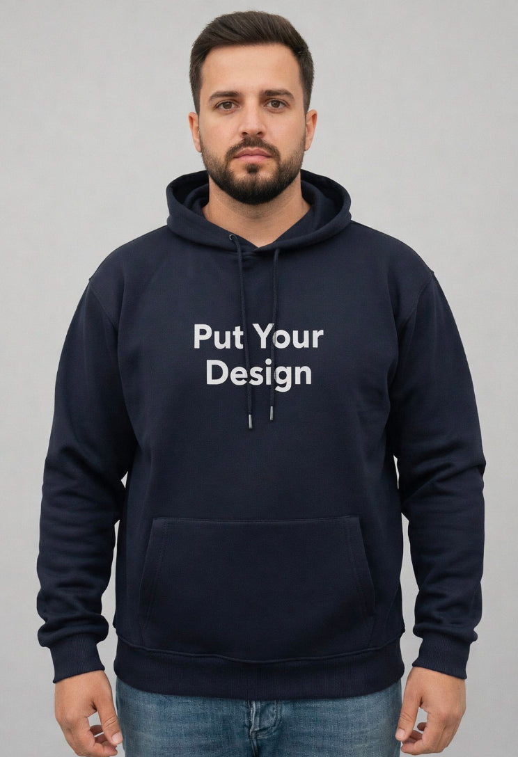 Design Your Own Premium Hoodie (Navy Blue)